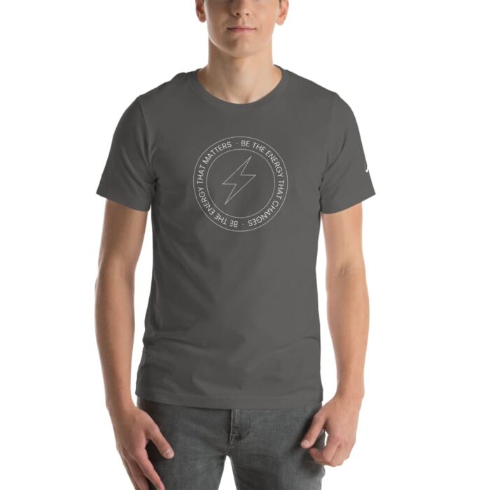 Energy Matters Dark Grey T-Shirt Man Front