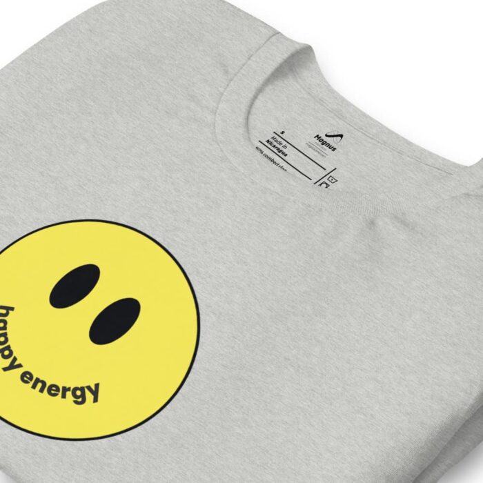 Camiseta Happy Energy Gris Doblada zoom