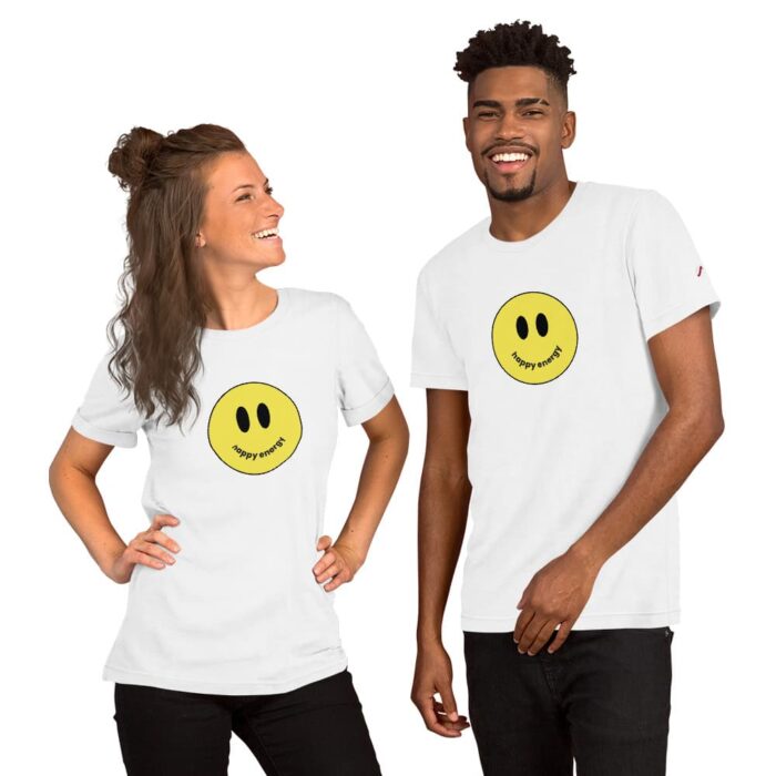 Happy Energy White T-Shirt Couple