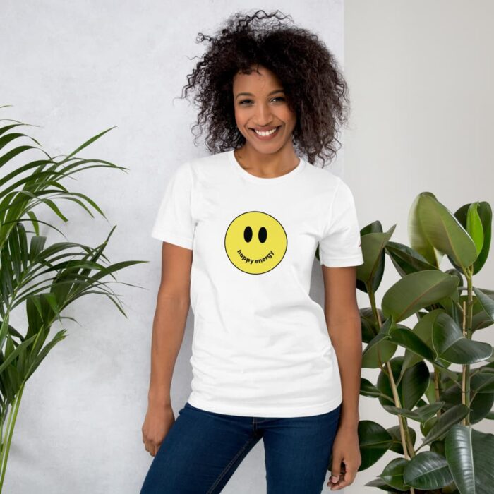 Happy Energy White T-Shirt Girl 2