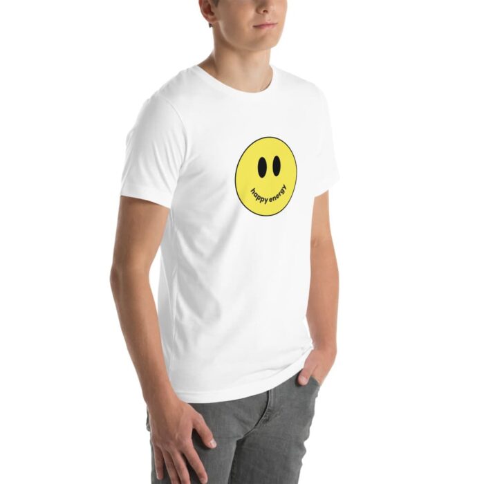 Happy Energy White T-Shirt Man 1