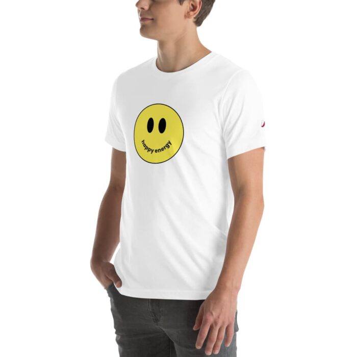 Happy Energy White T-Shirt Man 2