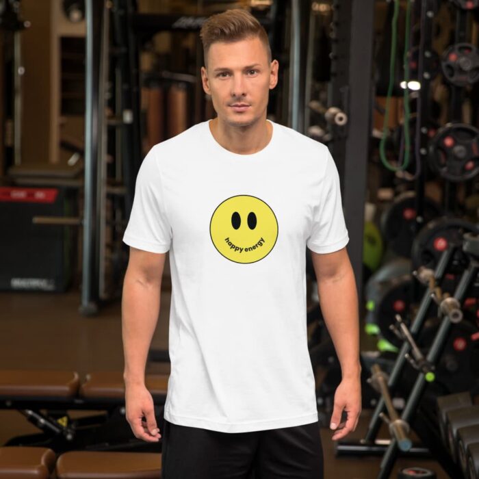 Happy Energy White T-Shirt Man 5