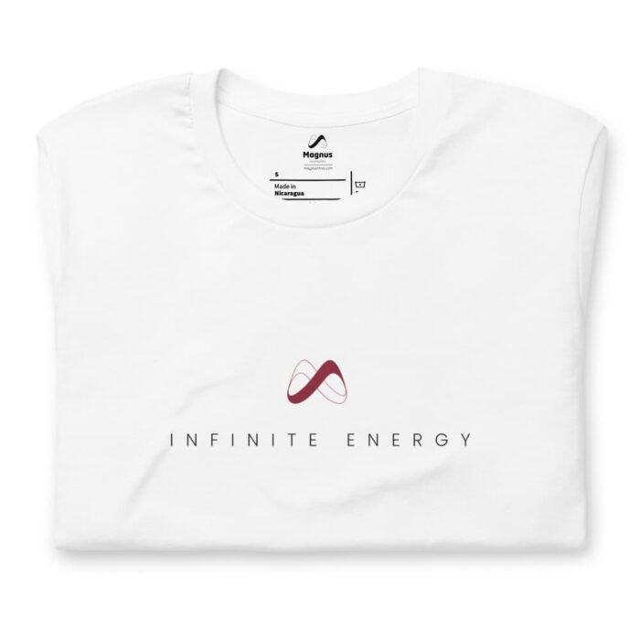 Infinite Energy White T-Shirt Folded