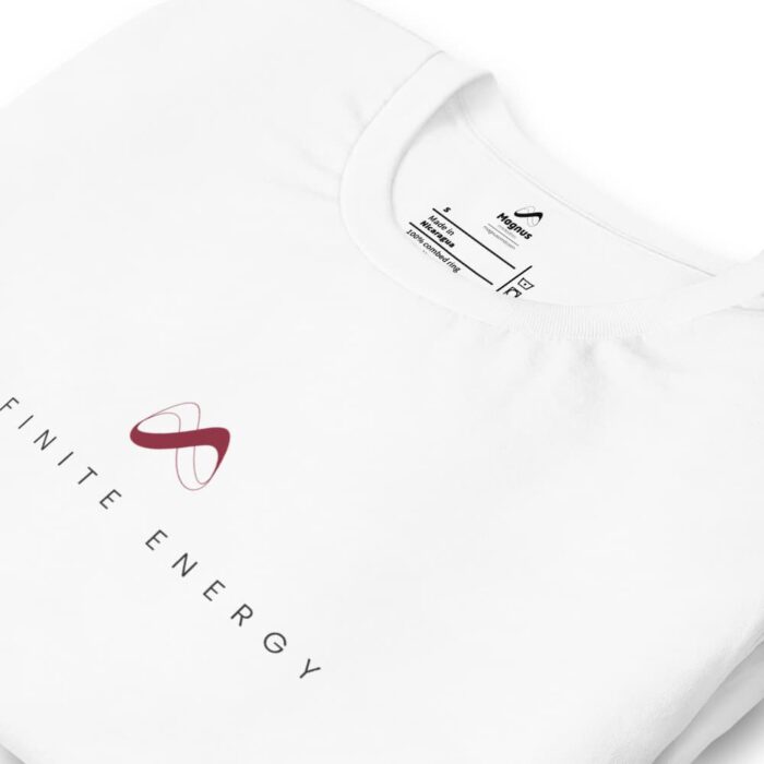 Infinite Energy White T-Shirt Folded Close Up