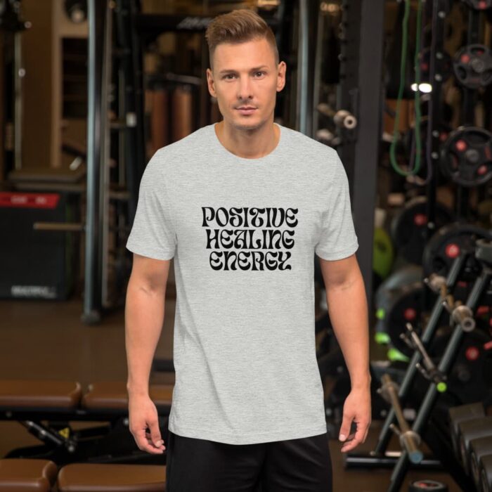 Camiseta Positive Healing Energy Gris Hombre 1