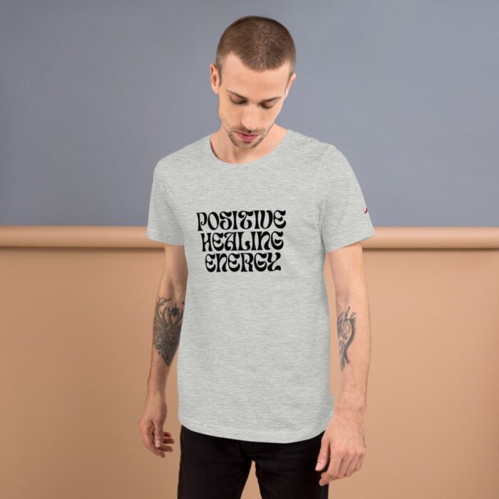 Camiseta Positive Healing Energy Gris Hombre 2