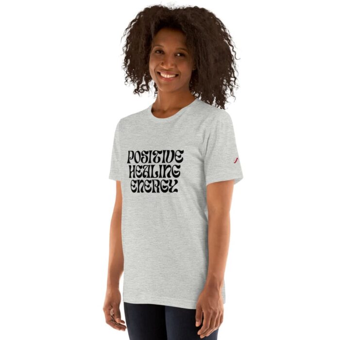 Camiseta Positive Healing Energy Gris Mujer 3