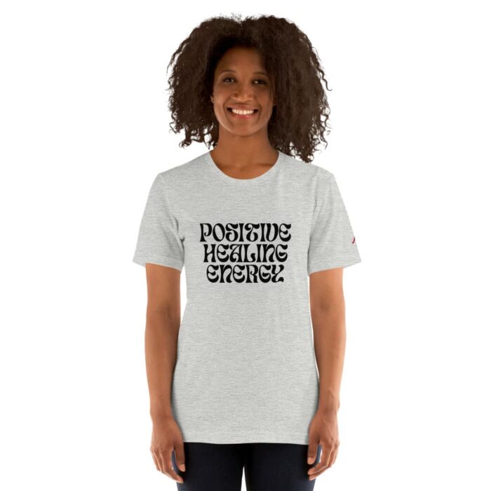 Camiseta Positive Healing Energy Gris Mujer 4