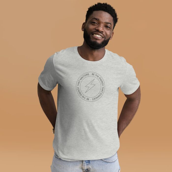 Energy Matters Grey T-Shirt Man 1