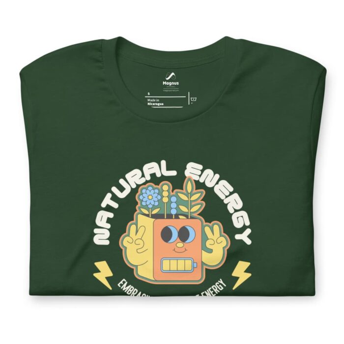 Natural Energy Green T-Shirt Folded