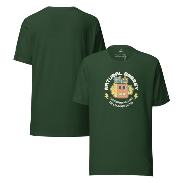 Natural Energy Green T-Shirt Rear and Front