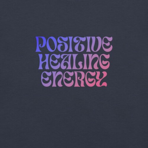 Camiseta Positive Healing Energy Azul Zoom